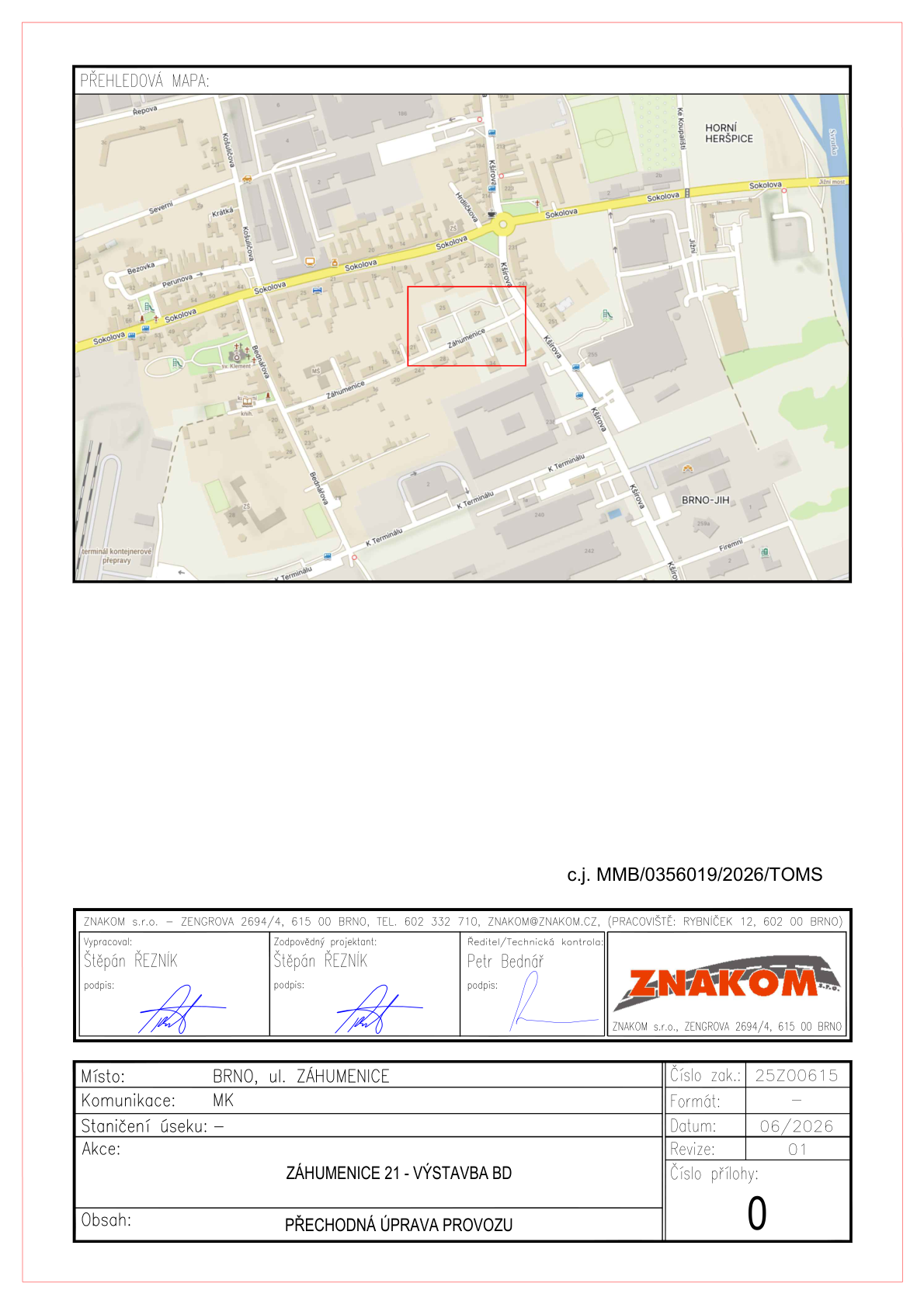 Situace PDZ – Záhumenice 21 výstavba BD (1)