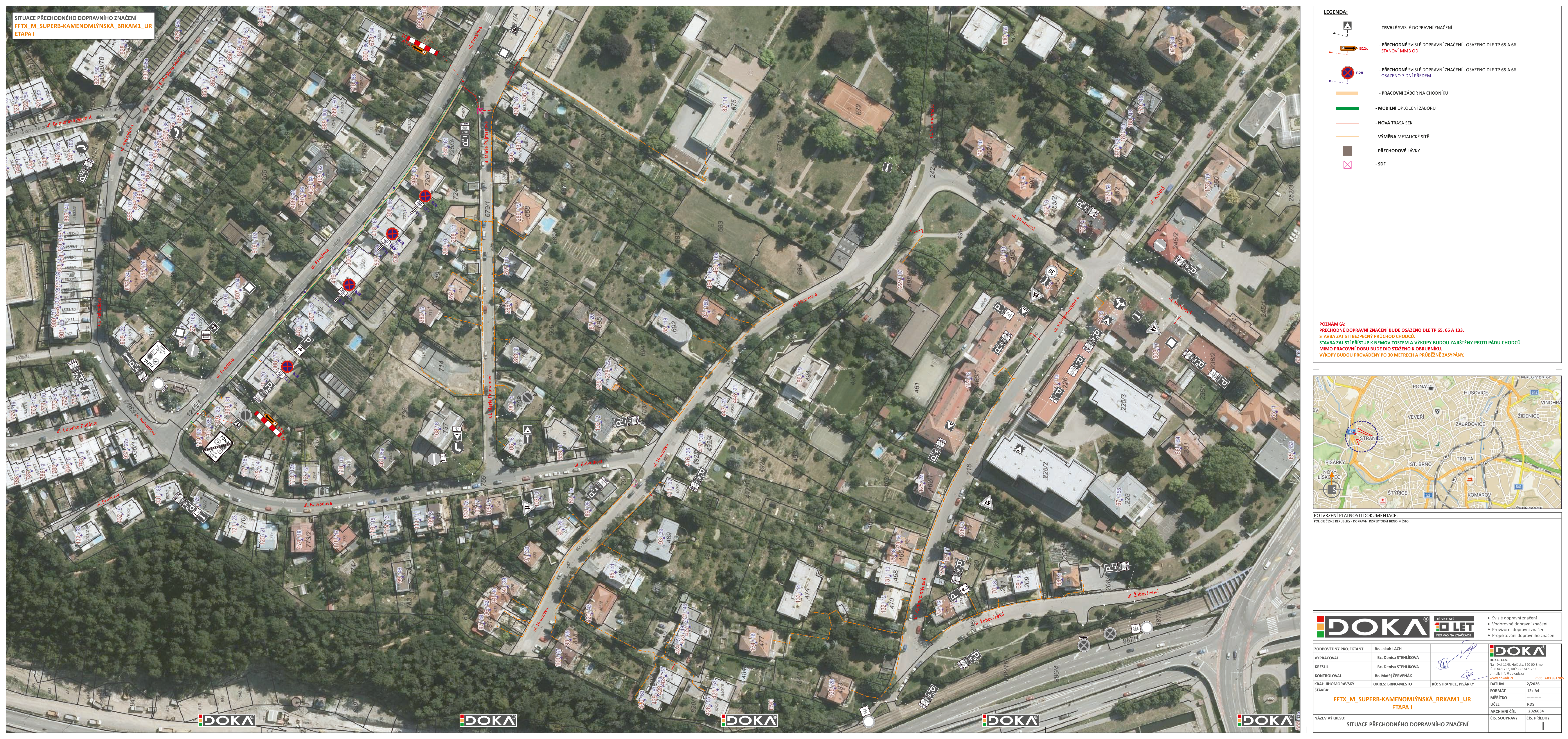 Situační výkres — Etapa I